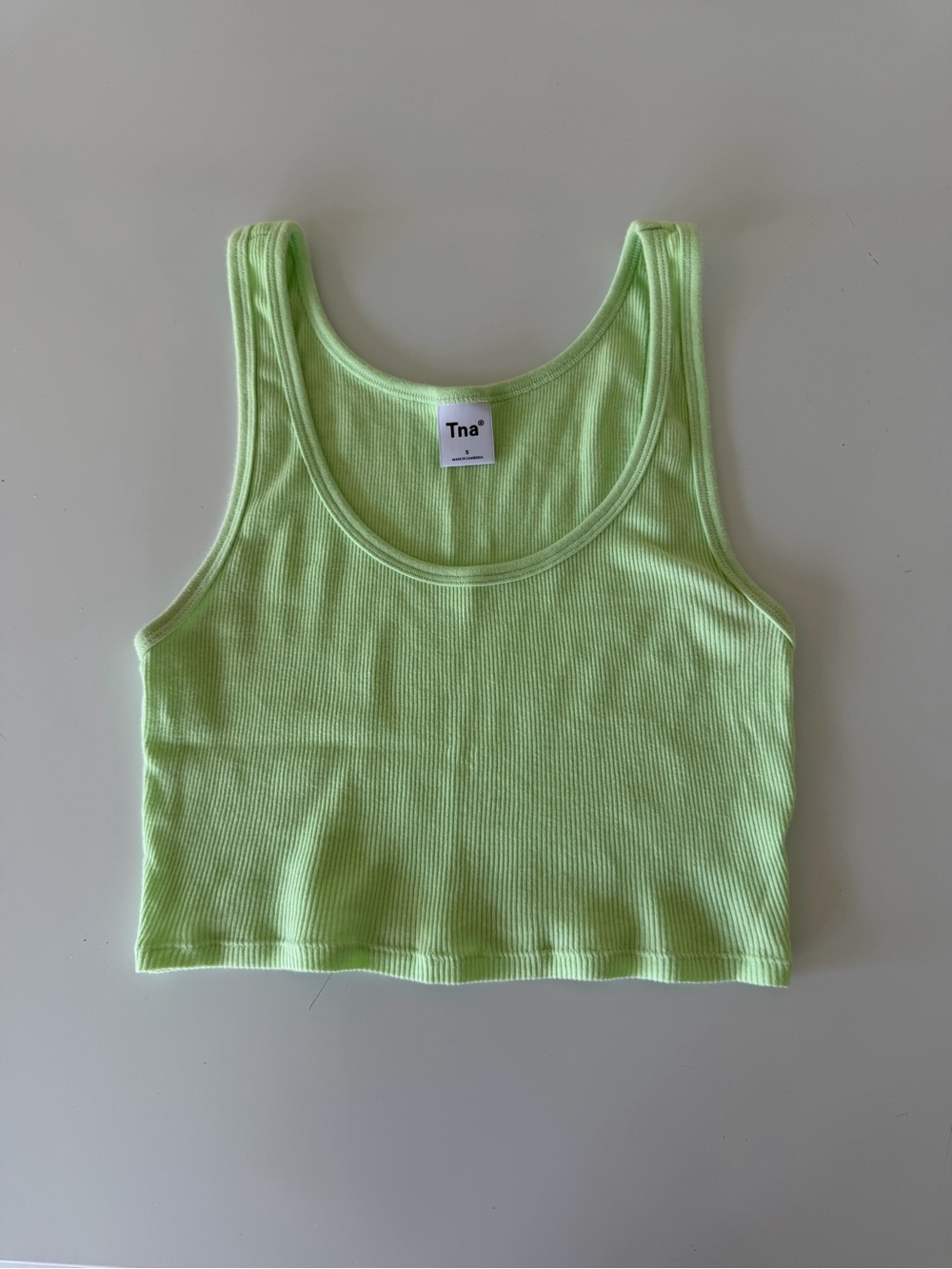 Aritzia Tna Ribbed Crop Tank Top